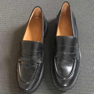Madewell Black Leather Loafers